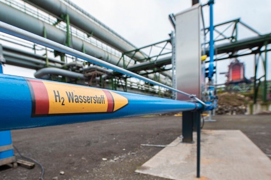 Hydrogen pipe. Credit: thyssenkrupp Steel Europe / Alamy