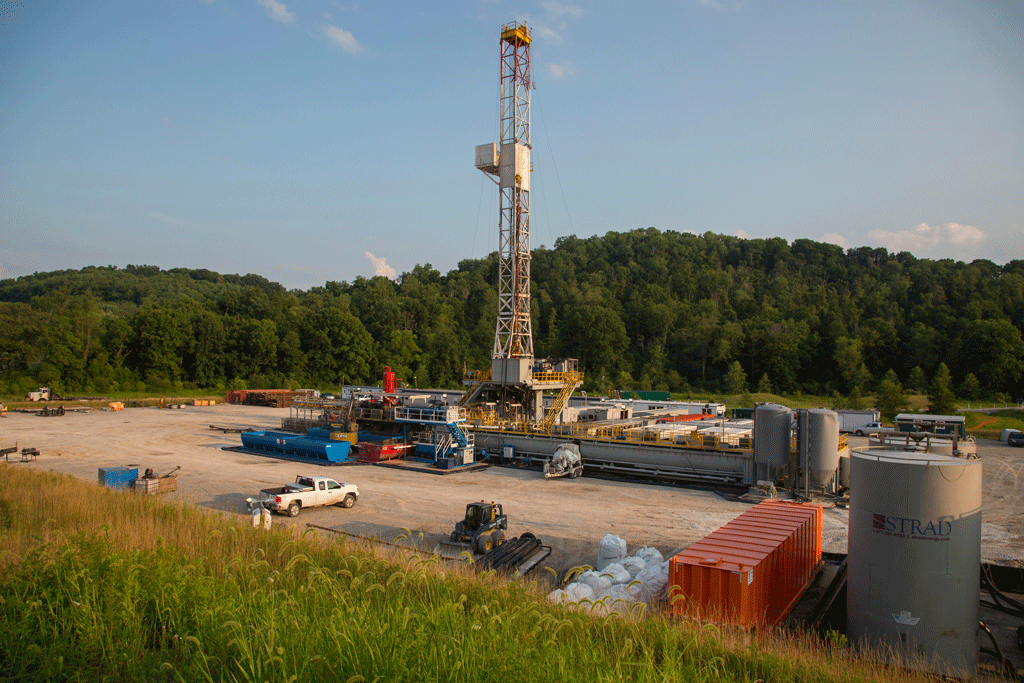 天然气钻井用液压fracturing in Pennsylvania.