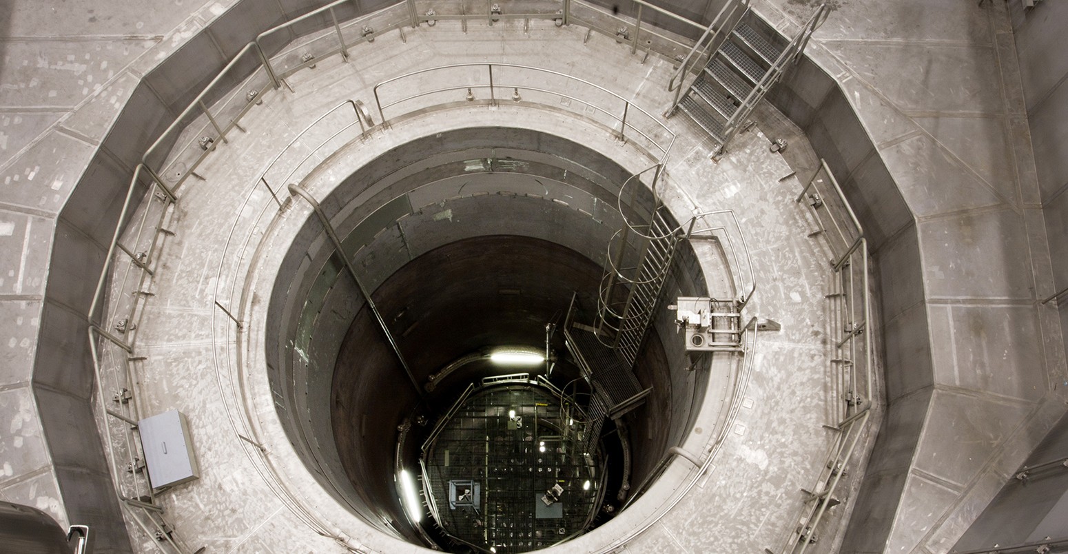 View into the reactor pressure vessel of Zwentendorf Nuclear Power Plant