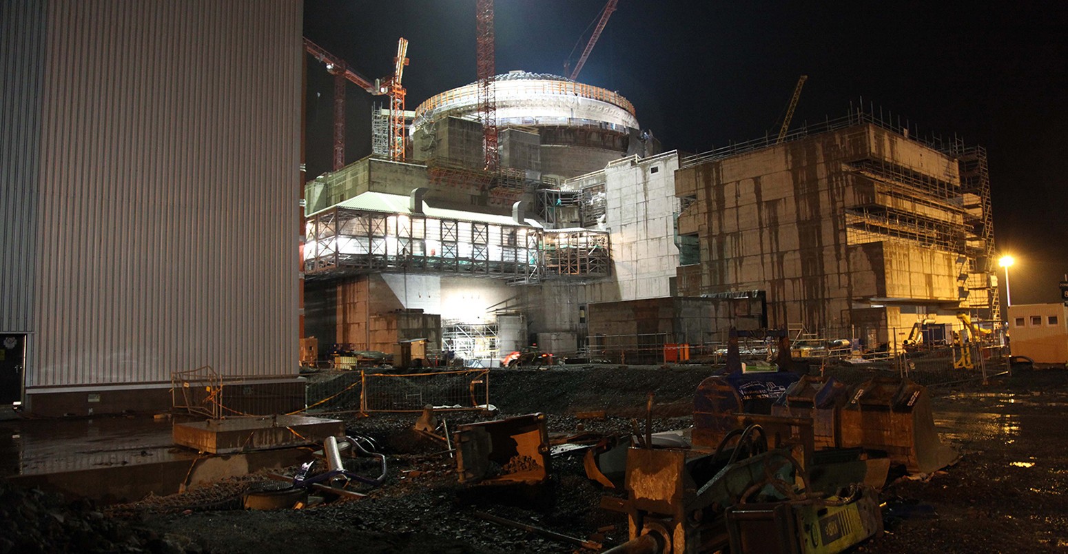 Nuclear power station being built at Oikiluoto in southern Finland