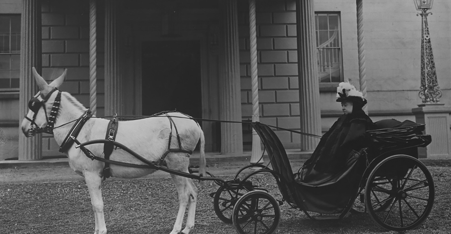 Queen Victoria in Horse-Drawn Carriage