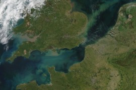 The English Channel from space