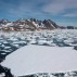 Sea ice breaking up in spring, near Kulusuk, Greenland.