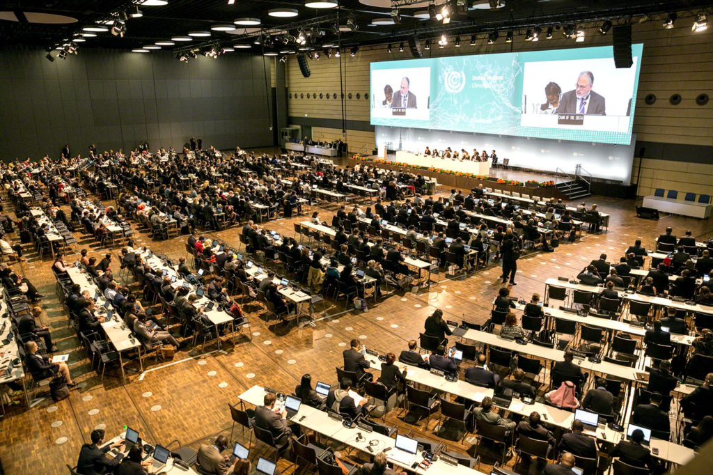 Delegates attending the Bonn Climate Change Conference 2018. Credit: Photo by IISD/ENB | Kiara Worth.
