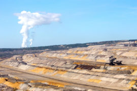 Open coal mine in Garzweiler, Germany. Credit: JLBvdWOLF / Alamy Stock Photo. D36T92
