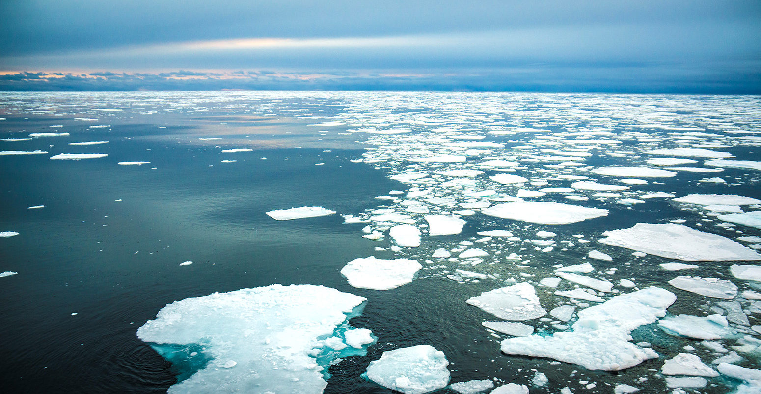 Arctic sea ice. Credit: Rowan Romeyn / Alamy Stock Photo. F7AKDM