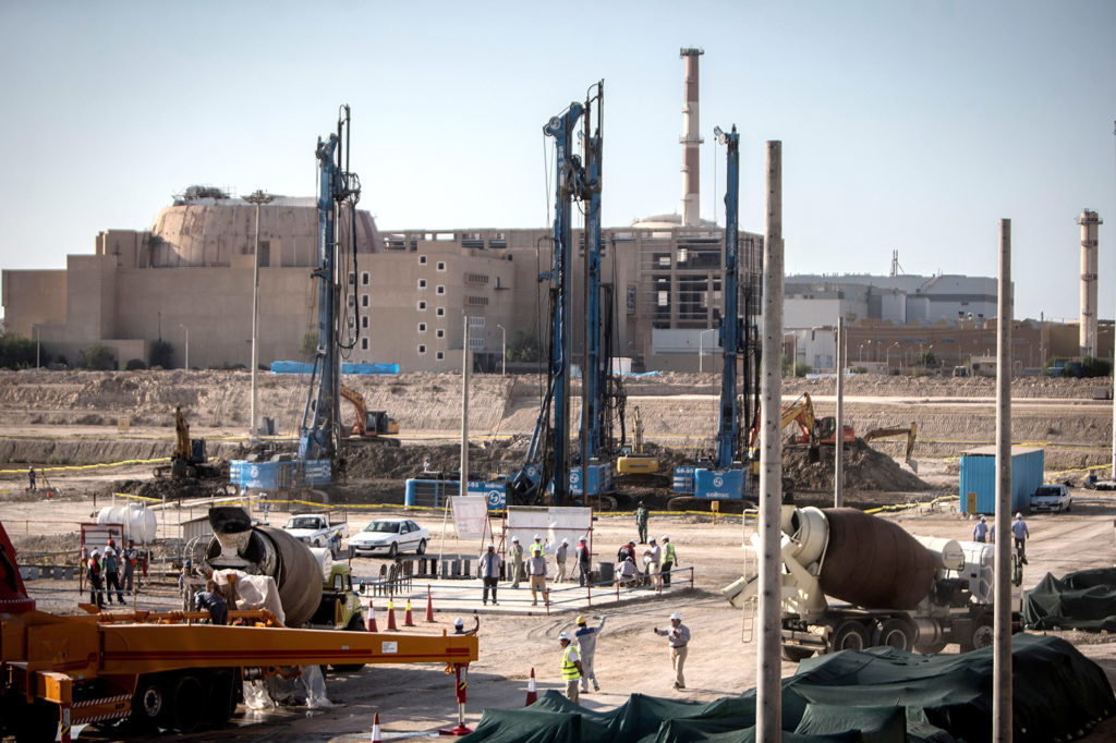 Construction site of the second phase of Iran's Bushehr Nuclear Power Plant in Bushehr, Tehran, 10 Nov 2019. Credit: Ahmad Halabisaz/Xinhua/Alamy Live News. 2A8TR1W