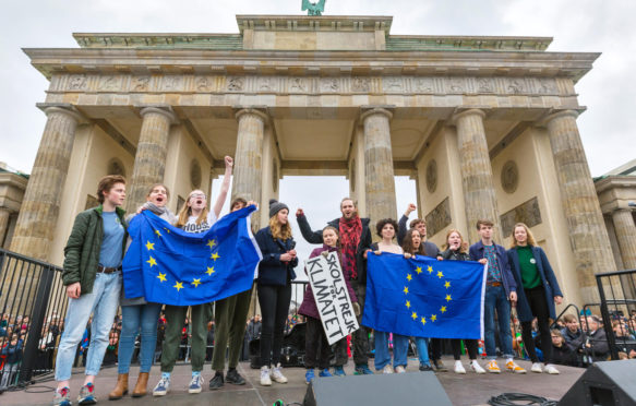 周五在德国柏林举行的未来示威。2019年3月29日。信贷：Agencja Fotograficzna Caro/Alamy股票照片。TA5RH5