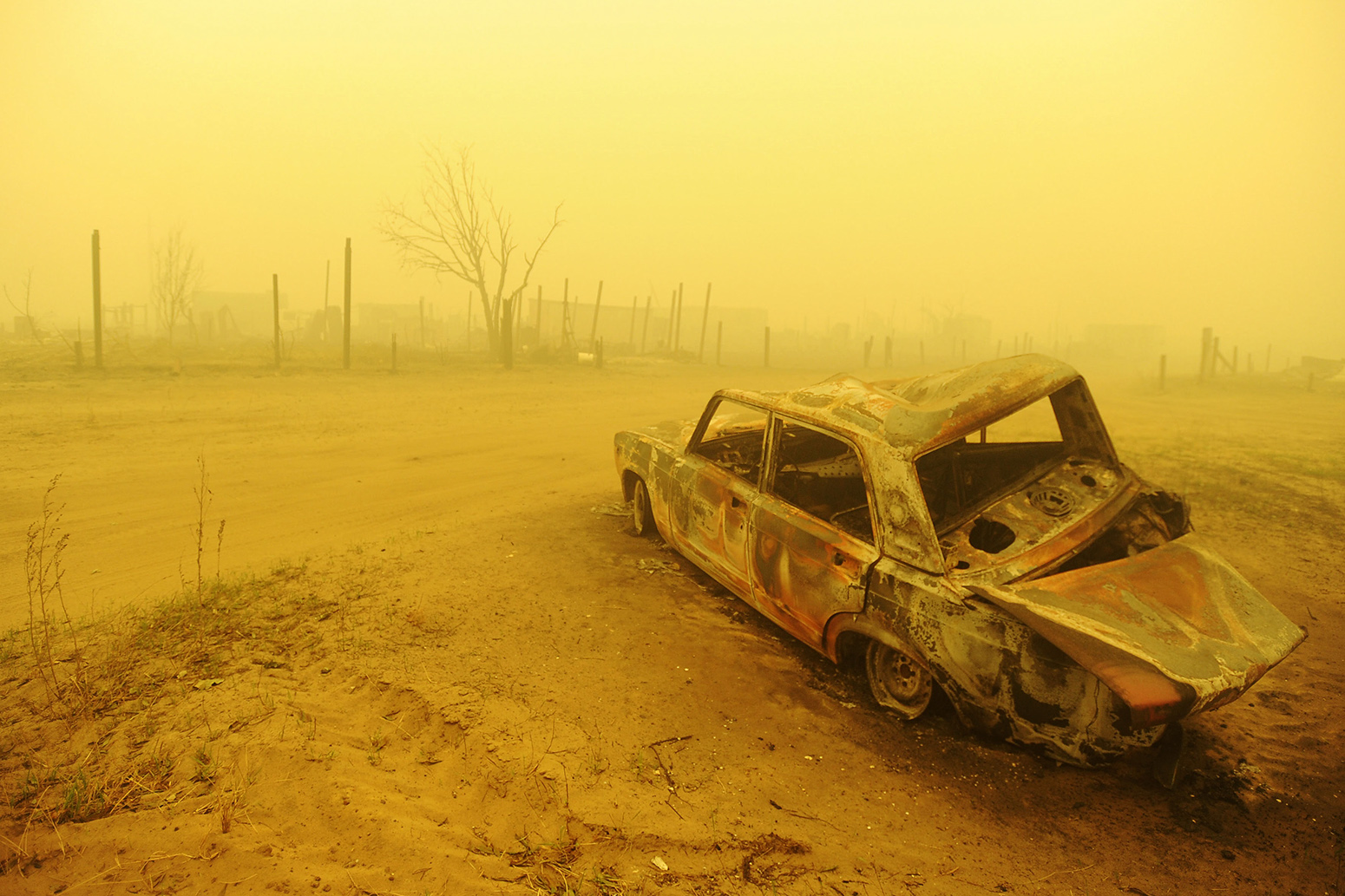 Aftermath of wildfires, 4 August 2010. Credit: ITAR-TASS News Agency / Alamy Stock Photo.