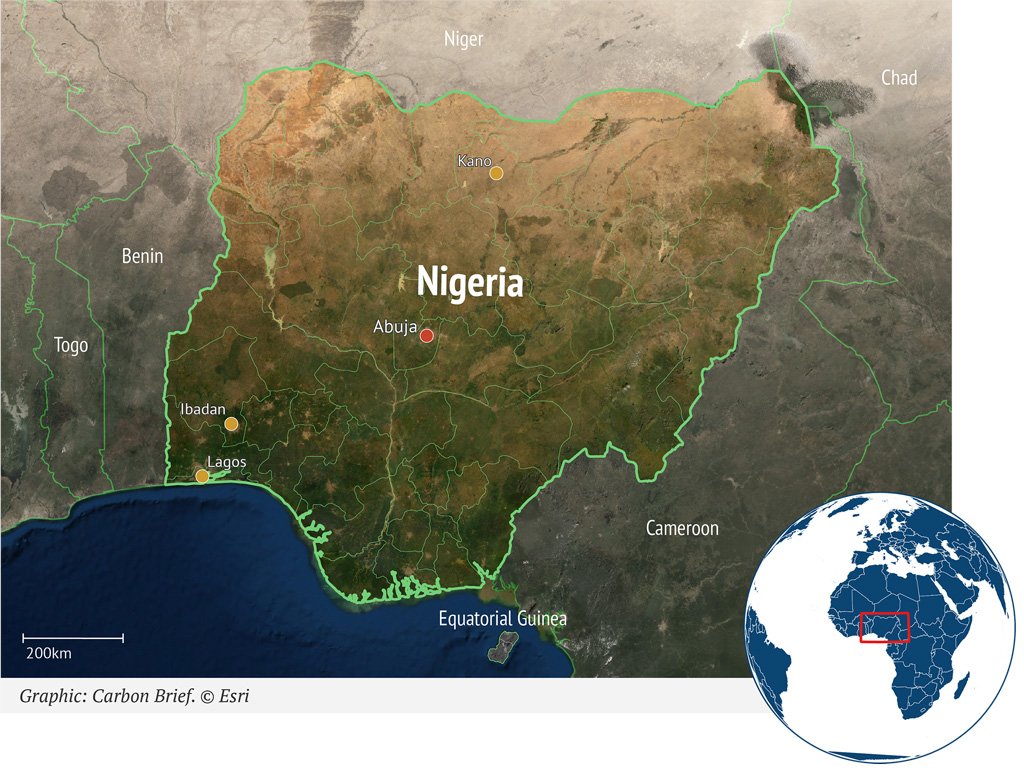 Nigeria location map