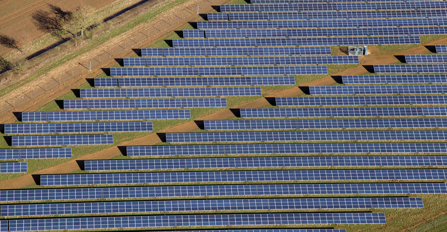 Solar farm in the UK.