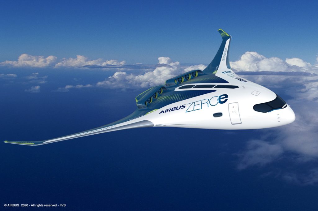 ZEROe Airbus concept aircraft. Credit: Airbus