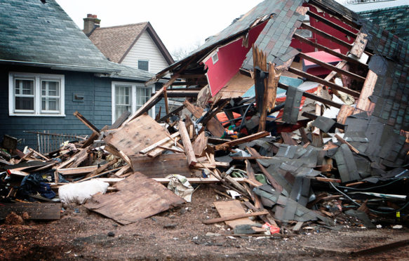 飓风桑迪过后75天，史坦顿岛仍能感受到破坏