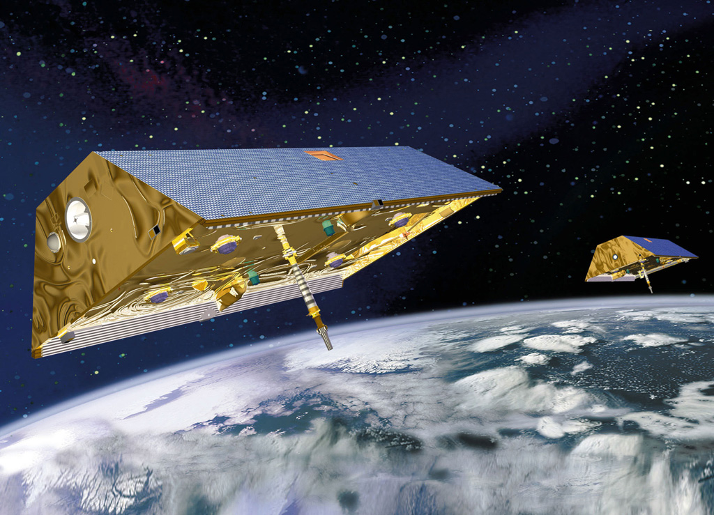 NASA-Gravity-Recovery-and-Climate-Experiment-GRACE-mission-Twin-Satellites