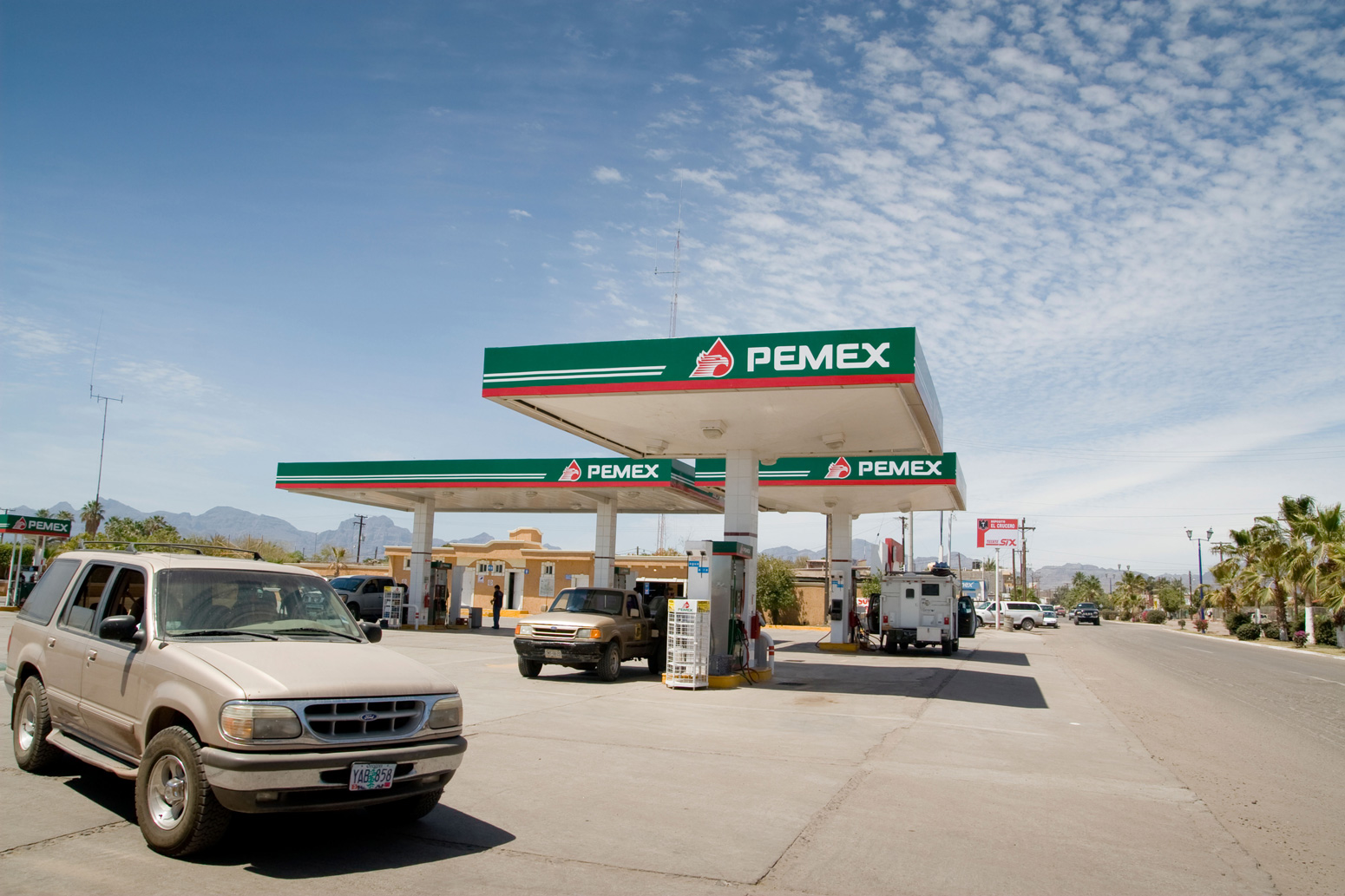 墨西哥洛雷托的Pemex加油站