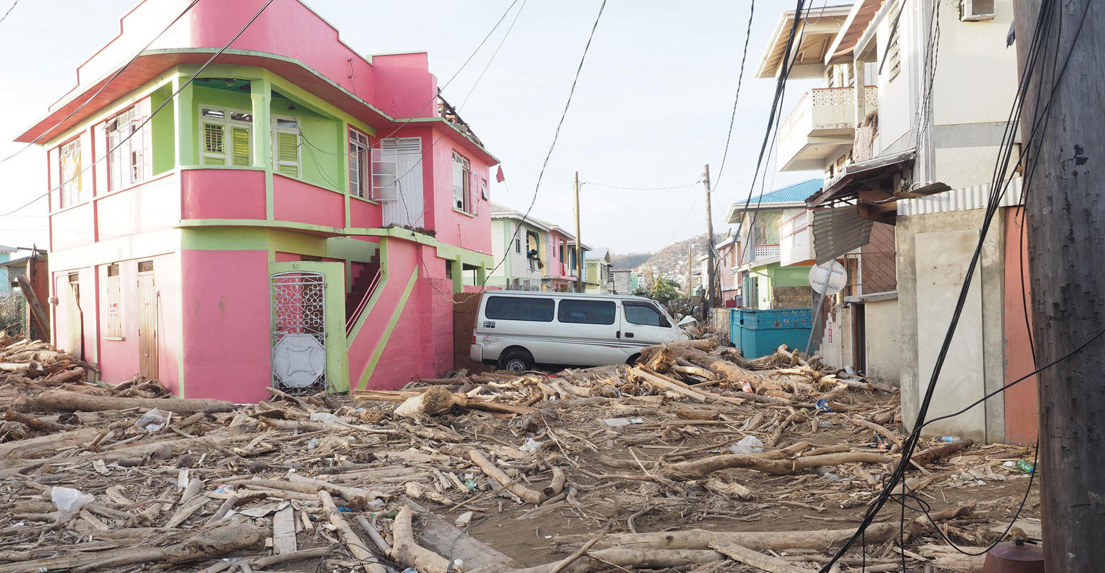 Hurricane Maria destroyed everything during its passage on the island of Dominica