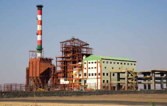 Coal fired electric power plant in India