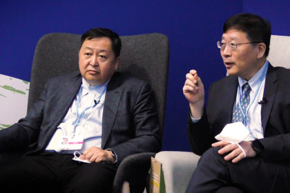 Prof Wang Yi and Prof Wang Zhongying