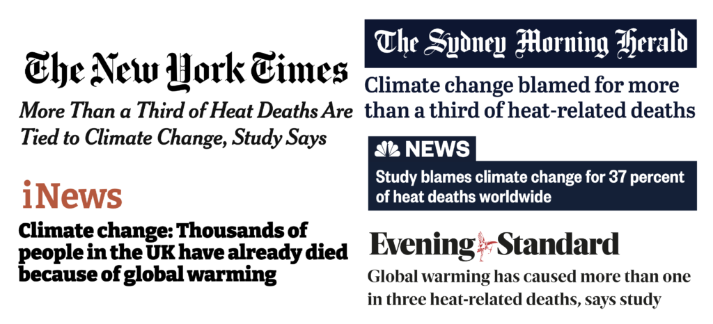 heat-related deaths headlines