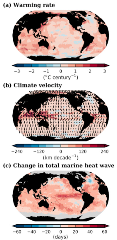 Changes in ocean variables between 1925-2016 IPCC AR6 WG2