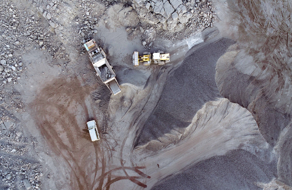 Open-pit coal mine in Ejin Horo Banner, Chinas Inner Mongolia autonomous region