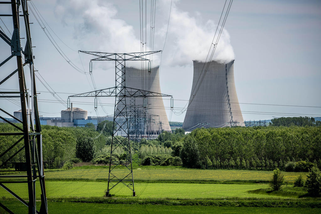 Nuclear power plant in Nogent-sur-Seine, France