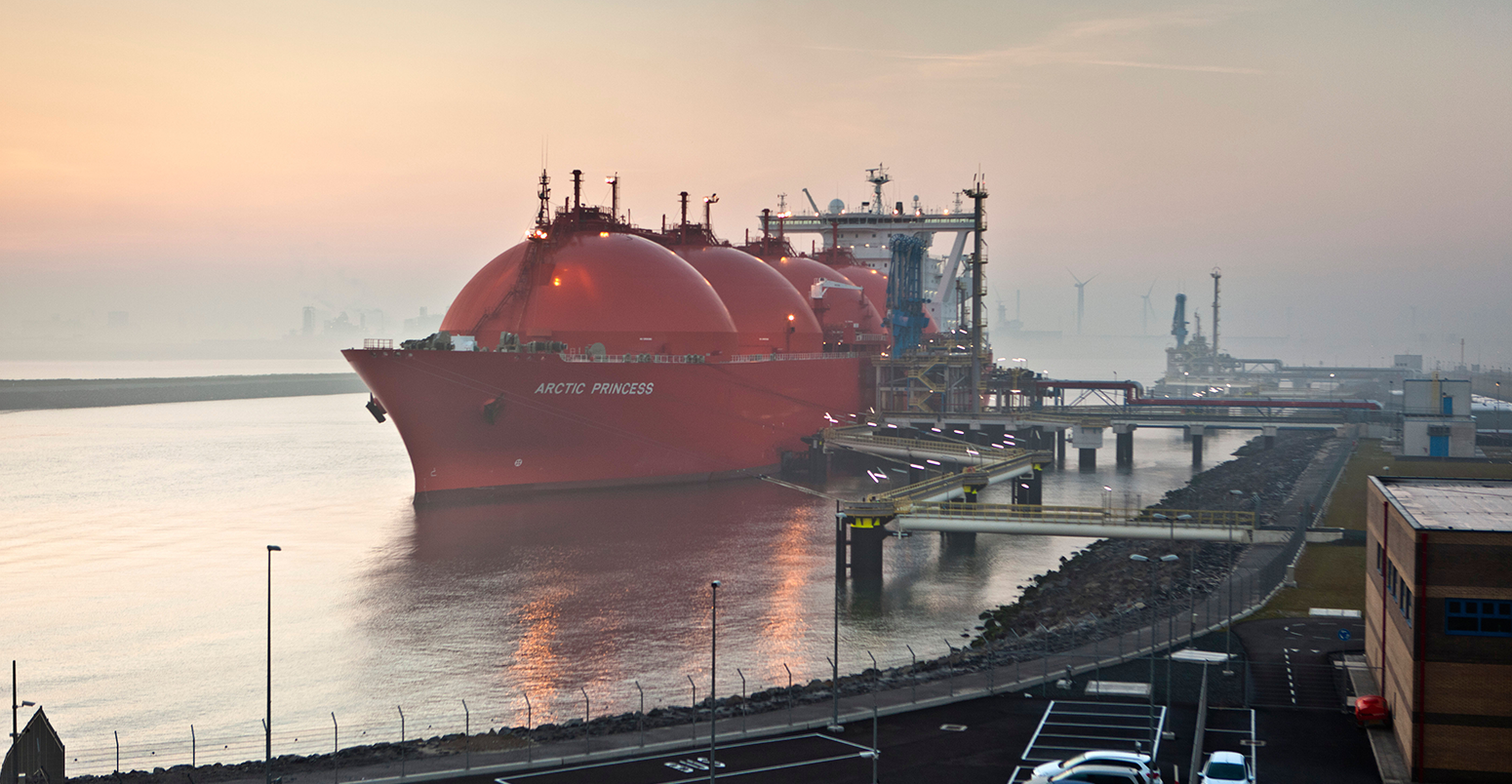 Norwegian tanker transporting Natural Liquid Gas Rotterdam