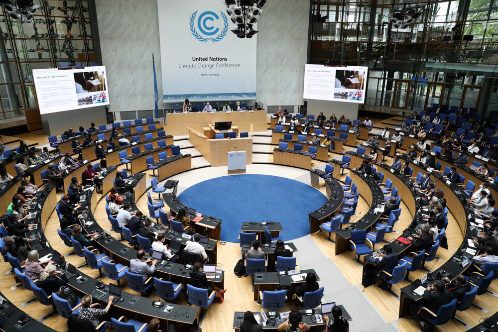 Delegates gather for the IPCC event under the Glasgow Sharm el Sheikh work programme at Bonn 2022