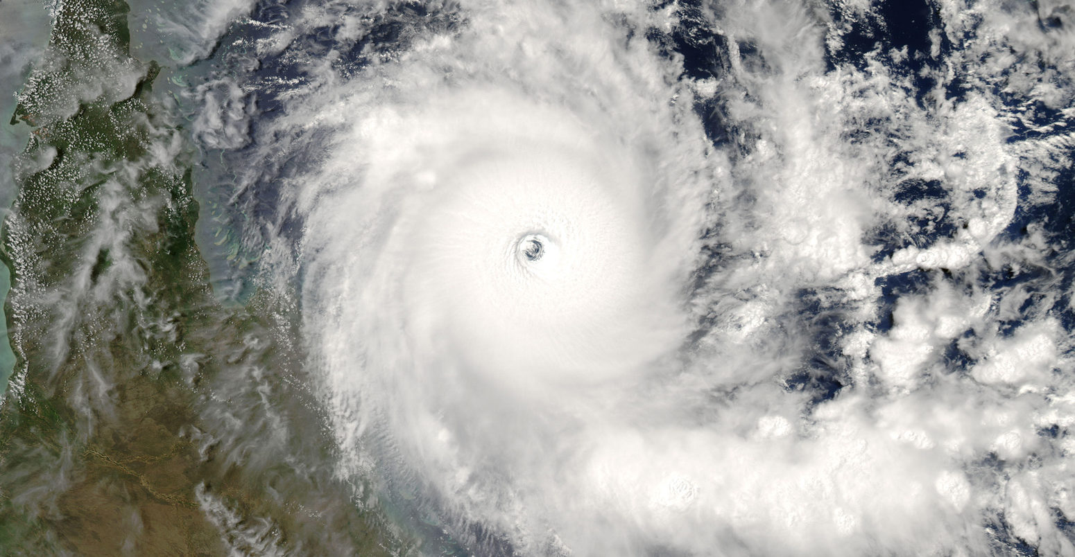 Tropical cyclone Ingrid West of Australias Cape York Peninsula in 2005