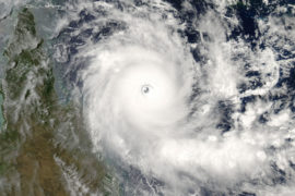 Tropical cyclone Ingrid West of Australias Cape York Peninsula in 2005