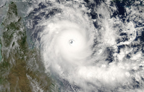 2005年，Australias Cape York Peninsula的热带气旋Ingrid