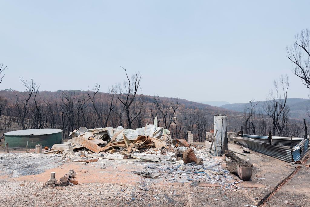 People's home and surrounding bush burnt by the Gospers Mountain Fire, Australia, 14 January 2020.