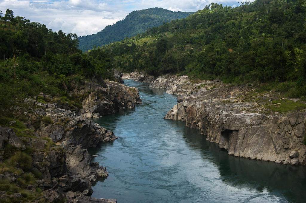The Subansiri river, near Arunachal Pradesh in north-east India. The region is witnessing a revival of dam-building projects.