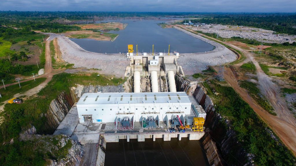 Soubre hydroelectric power station in Cote d'Ivoire was built by a Chinese company and is the largest of its kind so far in the western African country.