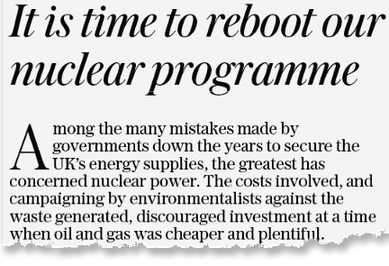 Editorial in Daily Telegraph, 21 March 2022.