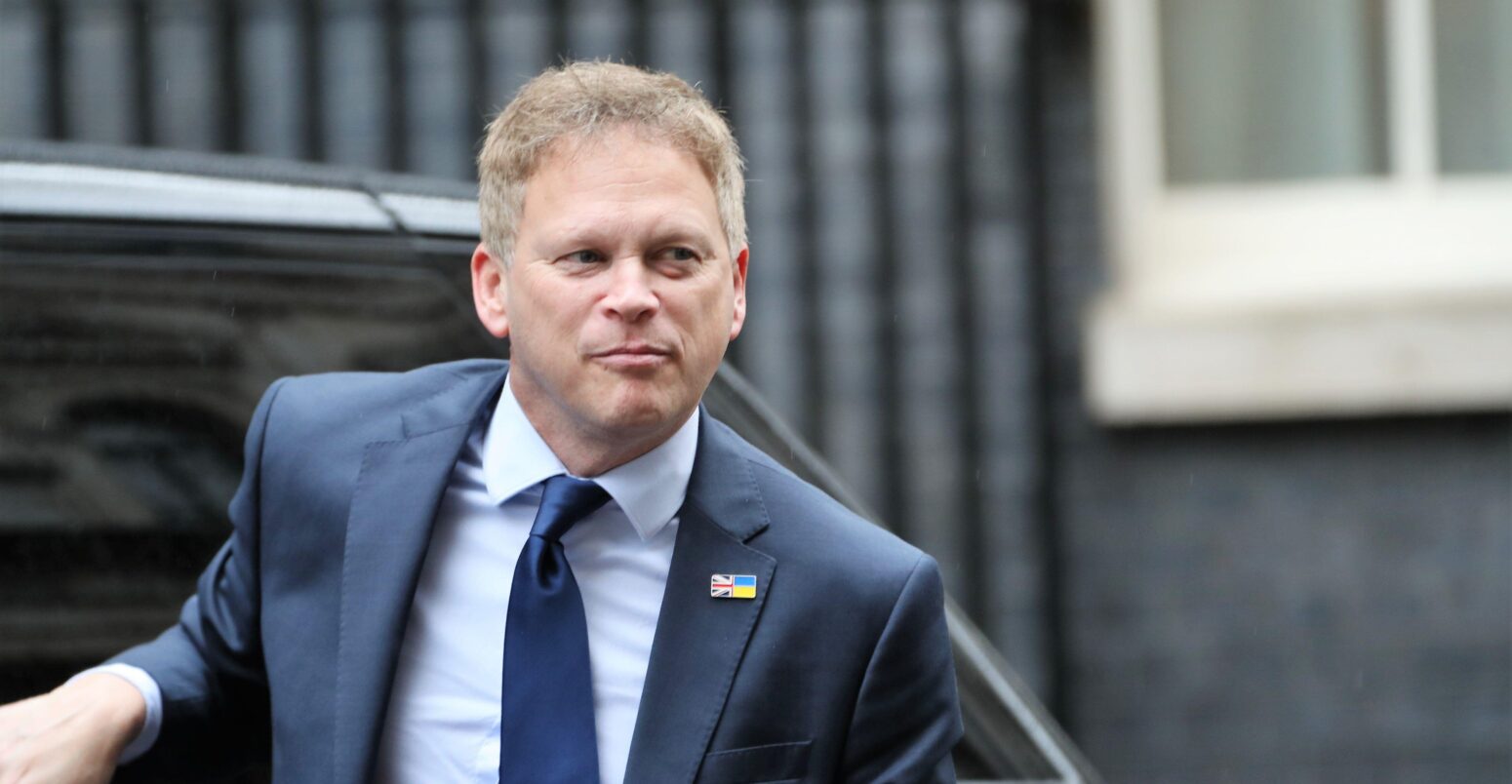 Secretary Grant Shapps arrives for a Cabinet Meeting in Downing Street on 28 March 2023.