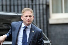 Secretary Grant Shapps arrives for a Cabinet Meeting in Downing Street on 28 March 2023.