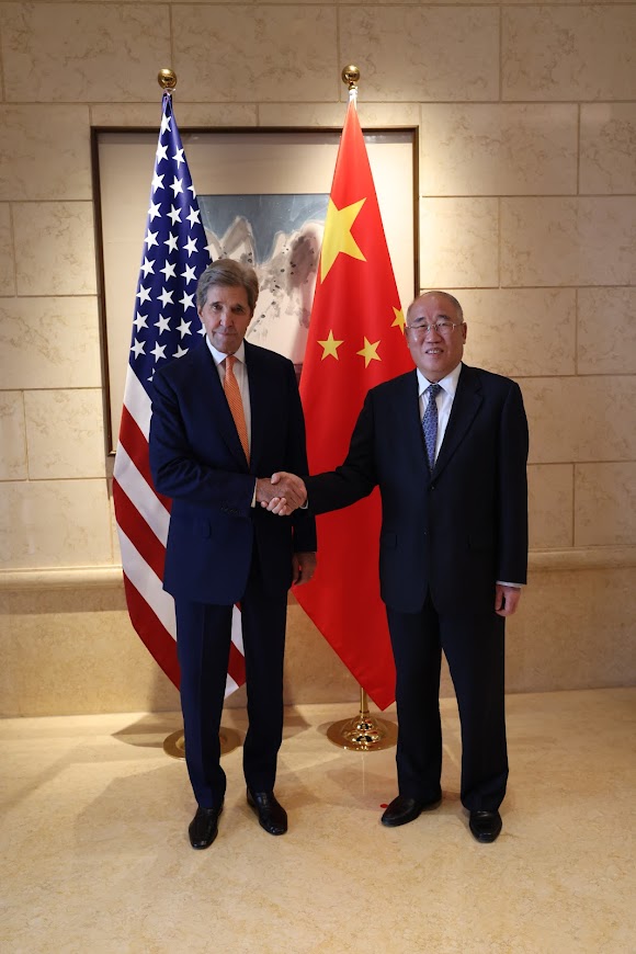 Over three days, Kerry met with a number of senior Chinese officials (including Xie Zhenghua, pictured), but not president Xi Jinping.